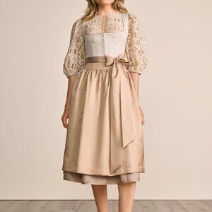 Krüger Dirndl Oktoberfest dress cottagecore German fancy costume renfair M 10